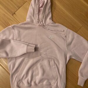 Nike hoodie light pink size s